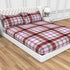 Carmel 100 % Cotton Satin 220 TC Fitted Sheet Set With 2 Pillow Cover - 4